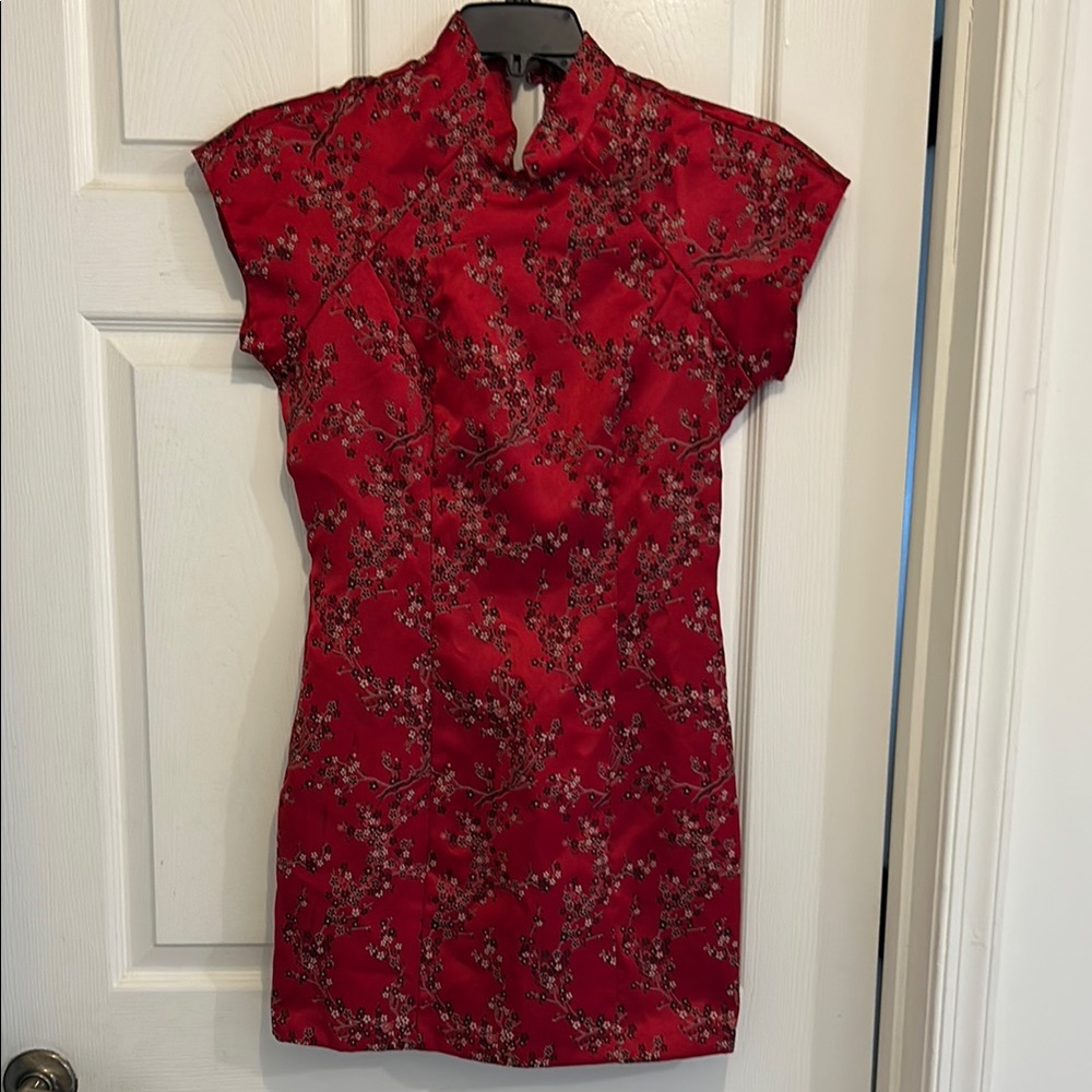 Red Floral Dress